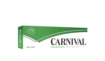 Carnival Menthol Green 100’s Soft box cigarettes 10 cartons