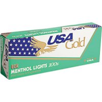 USA Gold Menthol Lights 100s Box cigarettes 10 cartons