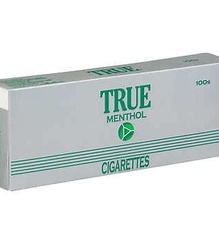 True Menthol 100s Soft box cigarettes 10 cartons