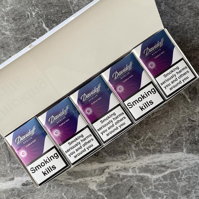 Davidoff Evolve Purple Mist cigarettes 10 cartons