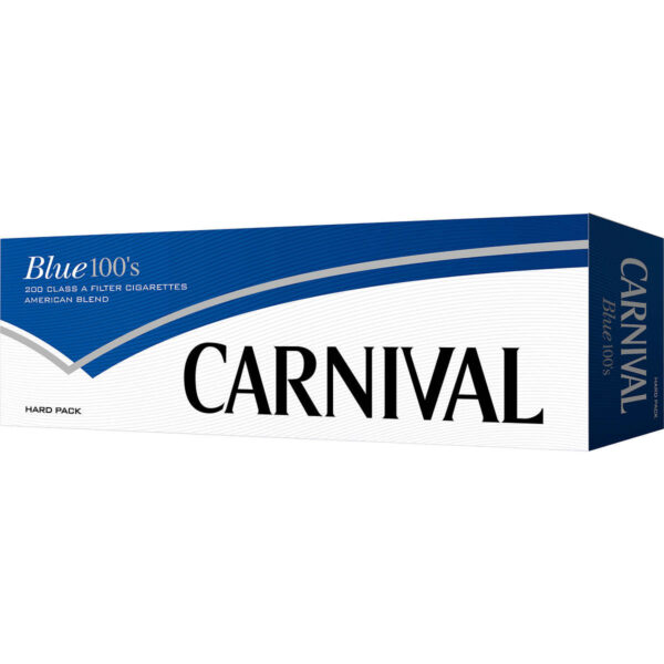 Carnival Blue 100’s Box cigarettes 10 cartons